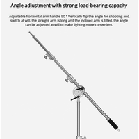 Support de lumière inclinable en acier inoxydable avec barre transversale épaisse, vente directe d'usine TongInno, pour studio photo et panneau de signalisation