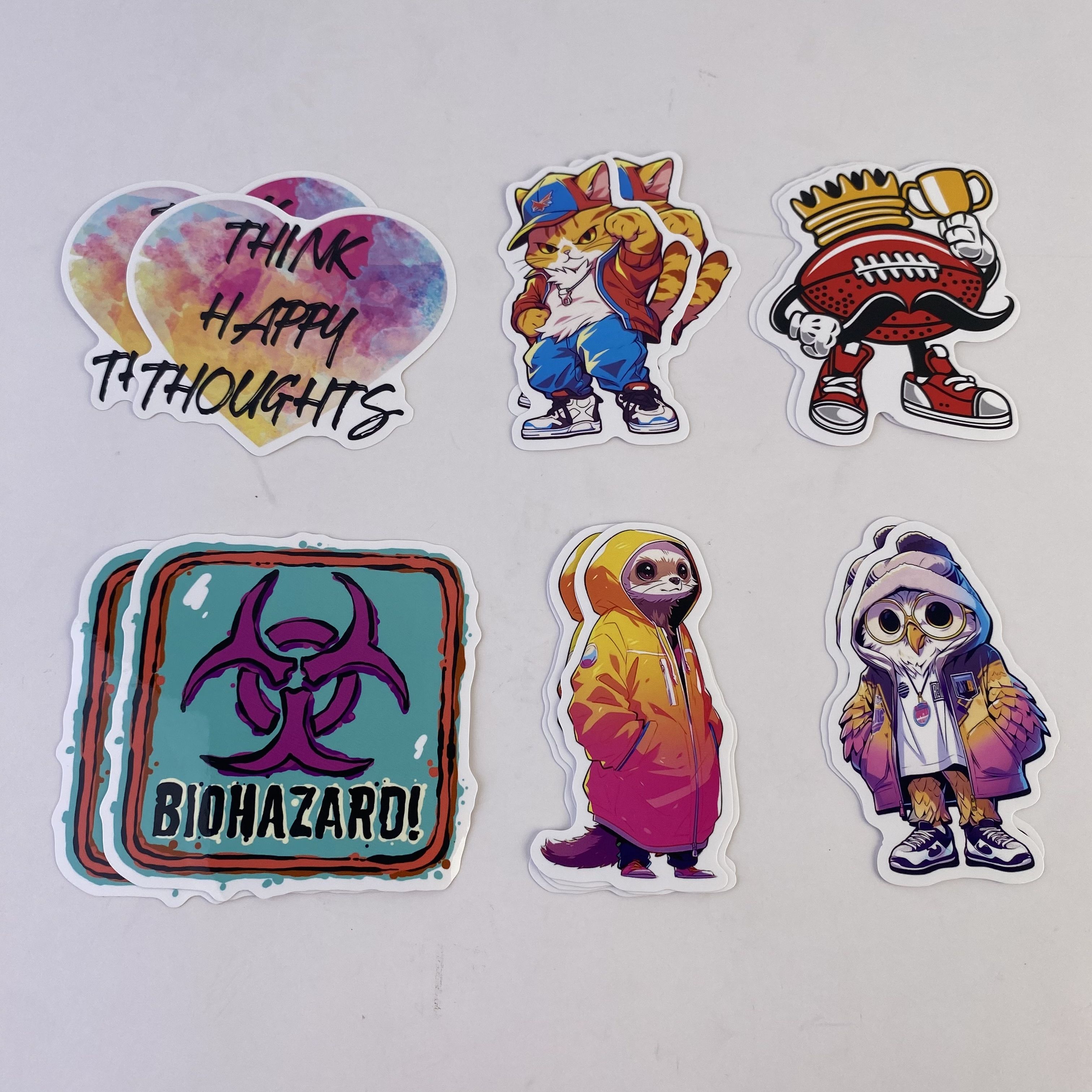 Autocollant découpé avec des matrices de vinyle