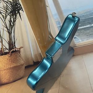 <span class=keywords><strong>Guitarra</strong></span> Eléctrica Custom <span class=keywords><strong>Jazzmaster</strong></span> Azul Metálico Cuerpo Sólido y Mástil de Arce Tostado - Product Image 5