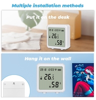 Thermo-hygromètre fiable Wi-Fi et Bluetooth, alerte de faible consommation et enregistrement des données historiques pour usage domestique et commercial