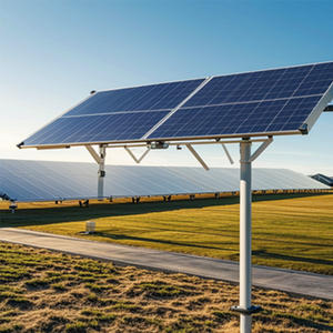 Single <strong>Post</strong> Mounted Solar Panel Pole Ground Mounting <strong>Brackets</strong> Steel Solar Mount - Product Image 2