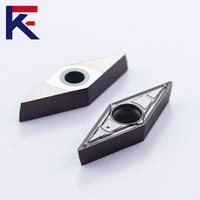 KeFeng VBMT160404-MV Cermet Coated Carbide Thread Turning Insert for Stainless Steel CNC Lathe Turning Center Machining