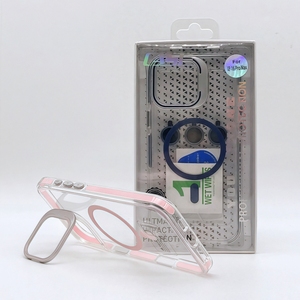 Ốp điện thoại iPhone 15 Pro Max cao cấp 2025 với miếng dán màn hình trong suốt thời trang, giá đỡ <span class=keywords><strong>camera</strong></span>, nam châm - Product Image 6