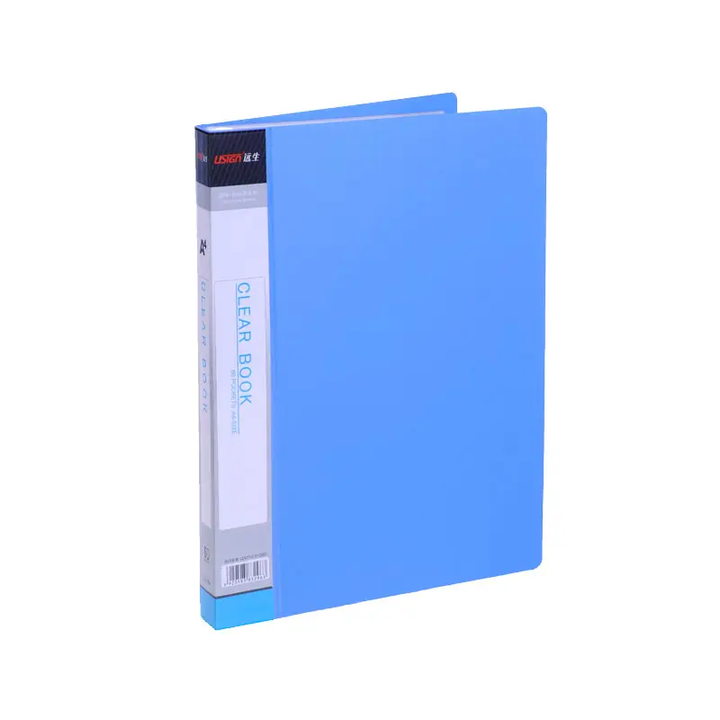 US-A10 Display Book 10 Pockets Report Covers Clear Book File Sheet Protector Document Organizer Presentation Folder