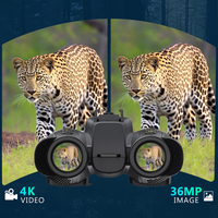 NV8100P Mesafe Ölçer Başlık ve Kask Montajlı 256GB Şarj Edilebilir 4K Çift Ekranlı 8x Büyütmeli Gece Görüş Gözlüğü 350m Menzilli Video Kayıt Cihazı