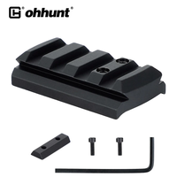 Plaque de montage compacte pour optique point rouge Ohhunt en aluminium 6061-T6, compatible avec les viseurs R&R RMS Doctor OTW
