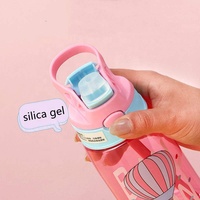 Enfants eau Sippy tasse dessin animé bébé alimentation s avec pailles bouteilles étanches en plein air Portable enfants