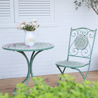 Ensemble de table et chaises de jardin modernes en acier, résistantes aux intempéries, vente en gros, directement de l'usine