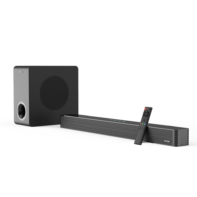 Hot Sale 2.1 Wireless Soundbar with Active Woofers Home Theatre Bos Speaker