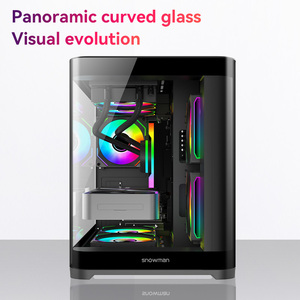 Sneeuwpop Pc <span class=keywords><strong>Case</strong></span> <span class=keywords><strong>Micro</strong></span> Atx Mini <span class=keywords><strong>Itx</strong></span> Mid Toren Gamer Kast Gaming Transparante Glazen Zijplaat Computerkast - Product Image 4