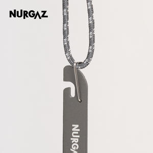 NURGAZ Puncteur de cartouche de gaz en acier inoxydable gris, outil multifonction durable pour le camping en plein air - Product Image 2