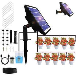 Système d'arrosage de jardin bricolage économiser de l'eau Kits d'irrigation <span class=keywords><strong>goutte</strong></span> à <span class=keywords><strong>goutte</strong></span> automatique solaire pour plantes d'intérieur - Product Image 5