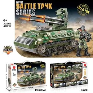 Conjunto de blocos de construção de tanque militar, multi-estilo, conjunto com figuras militares, modelo de tanque da guerra mundial ii, brinquedos educativos, quebra-cabeça