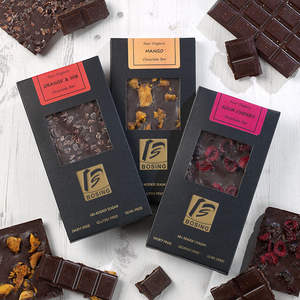 Hộp Sô Cô La Sang Trọng Nhà Sản Xuất Bán Buôn Tùy Chỉnh Giấy Kraft Thực Phẩm Cấp Quà Tặng Bao Bì Hộp Sô Cô La - Product Image 2