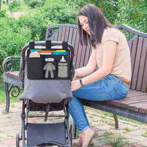 Organizador Colgante de Tela Negra Resistente para Cuna de Bebé, Ajustable y Plegable, con Embalaje Premium, Venta al Por Mayor - Product Image 4