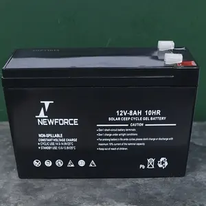 Nhà năng lượng mặt trời lưu trữ năng lượng gel pin 12V 8AH 9Ah chuyển đổi cung cấp điện chu kỳ sâu pin axit chì