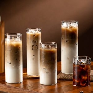 Vasos de Vidrio de Borosilicato Transparentes, Altos, Delgados y Cilíndricos para Café, Vasos Simples y Rectos para Beber Cócteles, Vasos <span class=keywords><strong>Tom</strong></span> Collins - Product Image 4
