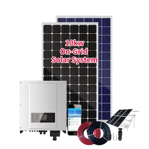 グリッド上の10kva太陽光発電パネルシステム10kw太陽光発電システム10kw太陽光発電システムのカスタマイズ