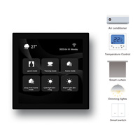 Wifi Zigbee Tuya Panneau de commande intelligent multifonctionnel pour la maison intelligente avec écran tactile LCD HD de 4 pouces à encastrer