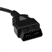 Câble d'extension OBD pour voiture et camion, mâle-femelle, 16 broches, 16 conducteurs, avec alimentation traversante, connecteur d'outil de diagnostic OBD2 pour détection de panne automobile