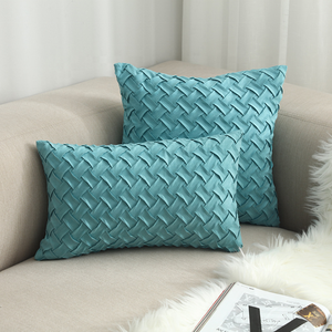 Topfinel-<span class=keywords><strong>funda</strong></span> de cojín de varios colores, tejido de terciopelo <span class=keywords><strong>verde</strong></span> suave con relieve - Product Image 3