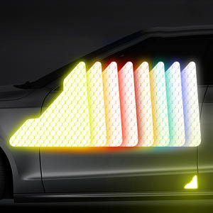 Panneaux d'avertissement de sécurité pour moto, 1 paire, panneaux à bande réfléchissante très adaptés aux portes de voiture, pot de <span class=keywords><strong>casque</strong></span> - Product Image 2