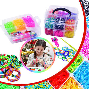 อีเบย์ที่ขายดีที่สุดพรีเมี่ยมที่มีคุณภาพที่มีสีสันยางวงสำหรับเด็กของเล่นสำหรับวง Looms DIY - Product Image 5