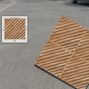 Carreaux de sol en porcelaine émaillée numérique Vistaar gris 40x40cm, surface en pierre, antidérapants, pour extérieur, centre commercial - Product Image 4