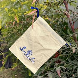 Reusable Cotton Canvas <b>Drawstring</b> Bag Custom Small <b>Drawstring</b> <b>Pouch</b> Bags - Product Image 3