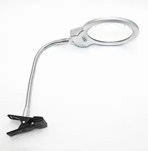 Led Lamp Magnifier Table Top Magnifier With Light Desk Lamp Lighted Magnifying Glass With Led Light Clamp