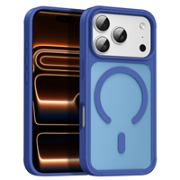 Nouvelle coque de luxe TPUPC magnétique antichute à couverture intégrale mate avec protection de caméra givrée pour iPhone 18 17 16 15 14 Pro