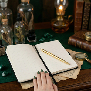 Carnet LABON Celestial Journal A5 à couverture rigide avec bordure dorée, élastique et breloques constellations – Cadeau idéal pour les amateurs <span class=keywords><strong>d</strong></span>'astrologie - Product Image 2