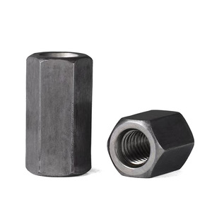 Vis Hengsheng, écrous hexagonaux longs M4 M5 M6 M8 M10 M12, métriques, grade A, niveau 4.8, acier au carbone Q235, connecteurs - Product Image 3