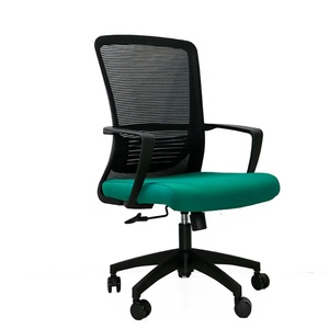 Chaise de bureau pivotante de haute qualité en maille pour visiteurs, chaise de bureau inclinable en tissu pour personnel, avec fonction de levage - Product Image 1