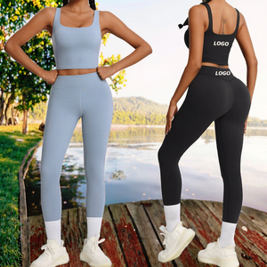 Plus Size High-end Eco-Friendly Workout Clothes Women Superior Stretchy Lightweight Solid Gym Tank Top Removable <b>Pads</b> Skinny - Product Image 3