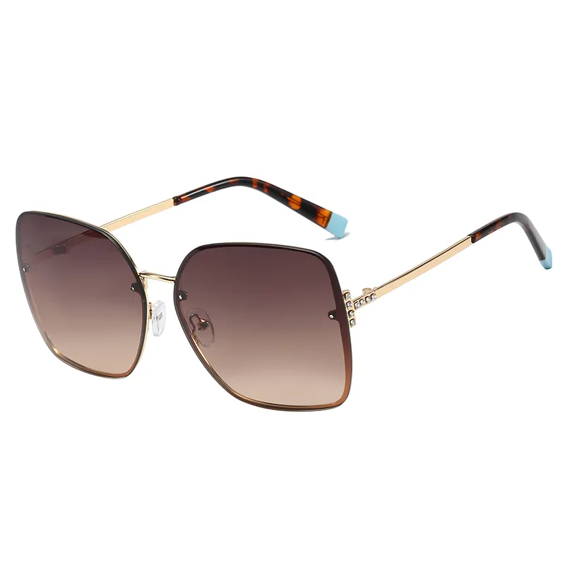 95242 Custom Logo Sonnenbrille Amazon Bestseller Retro Gradient Shades Quadrat Übergroße Sonnenbrille Großhandel
