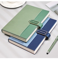 Carnet de notes professionnel haut de gamme A5 en PU, design de poche, boucle magnétique, logo personnalisé, multicolore, luxe de bureau, 100 feuilles, UV