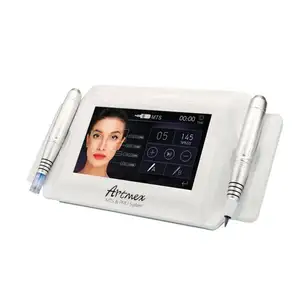 Mesin tato alis profesional, Set pena Microblading Eyeliner alis Digital dengan tato alis permanen Artmex V8