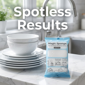 Éponge magique effaceuse, emballée individuellement dans un sachet plastique, avec présentoir de comptoir, design moderne, mousse de nettoyage en mélamine - Product Image 2