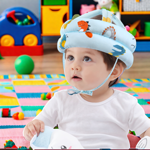 Capuchon de protection de la tête anti-chute anti-collision pour bébés tout-petits <span class=keywords><strong>Casque</strong></span> bébé en coton doux Logo personnalisable Fournitures de sécurité vitales - Product Image 2