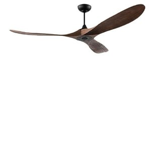 Ventilador de techo para sala de estar silencioso Retro de 70 pulgadas de madera maciza grande y moderno - Product Image 1