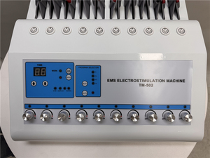 Máquina de Electroestimulación Pasiva Gimnasia EMS <span class=keywords><strong>Electroestimulador</strong></span> de 10 Canales para Rostro, Cuerpo y Senos - Product Image 4