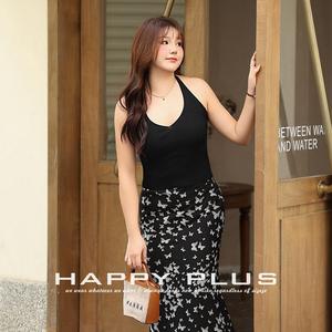 Plus Size Women's Knit Halter Tank Top Solid Color V Neck Ribbed Sleeveless Camisole Vest Red - Product Image 4