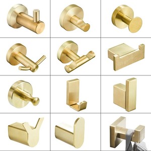 Gancho de Pared Estándar de Acero Inoxidable, Gancho Individual para Abrigos, Acabado Cepillado, Estilo Moderno Minimalista, Gancho para Llaves de Entrada o Baño - Product Image 2
