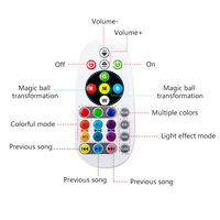 Enceinte sans fil pour chambre à coucher, vente chaude, 36 W, changement de couleur RVB, télécommande, lampe musicale intelligente à LED