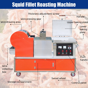 Gran oferta, máquina trituradora <span class=keywords><strong>de</strong></span> calamar asado, máquina Manual <span class=keywords><strong>de</strong></span> asado y prensa <span class=keywords><strong>de</strong></span> calamar seco, máquina eléctrica para parrilla <span class=keywords><strong>de</strong></span> carne para pescado - Product Image 2