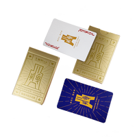 Cartes à jouer publicitaires multicolores avec logo personnalisé, cartes de jeu en papier pour des fins éducatives et financières, impression