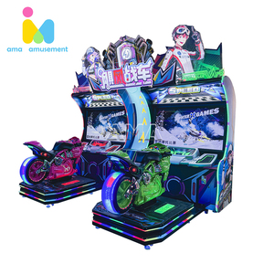 Machine de jeu AMA à pièces pour moto, simulateur de course automobile, conduite dynamique, chariot d'ouragan - Product Image 4