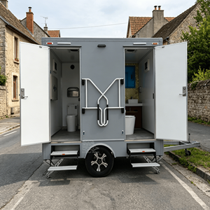 VIP Mobile Luxury Bathroom Shower Trailer Wedding Event Outdoor Environmental Portable Travel Trailer Toilets - Product Image 2