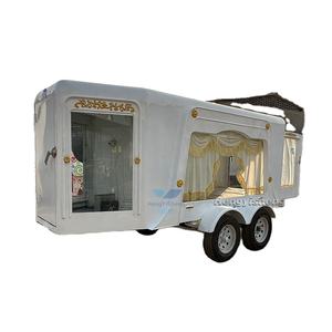 Elegante color personalizado 2-4 ruedas caballo coche fúnebre remolque/ataúd carro para funerales transporte especial - Product Image 3